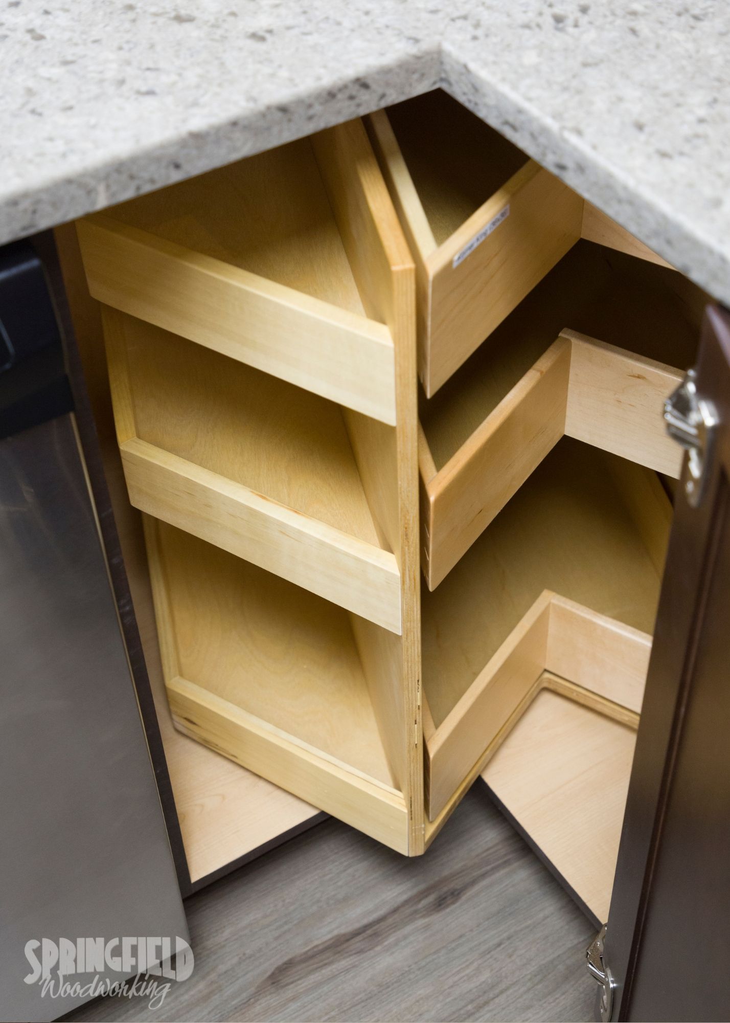 custom cabinetry corner rollout accessory